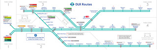 Docklands Light Railway (DLR) netzplan
