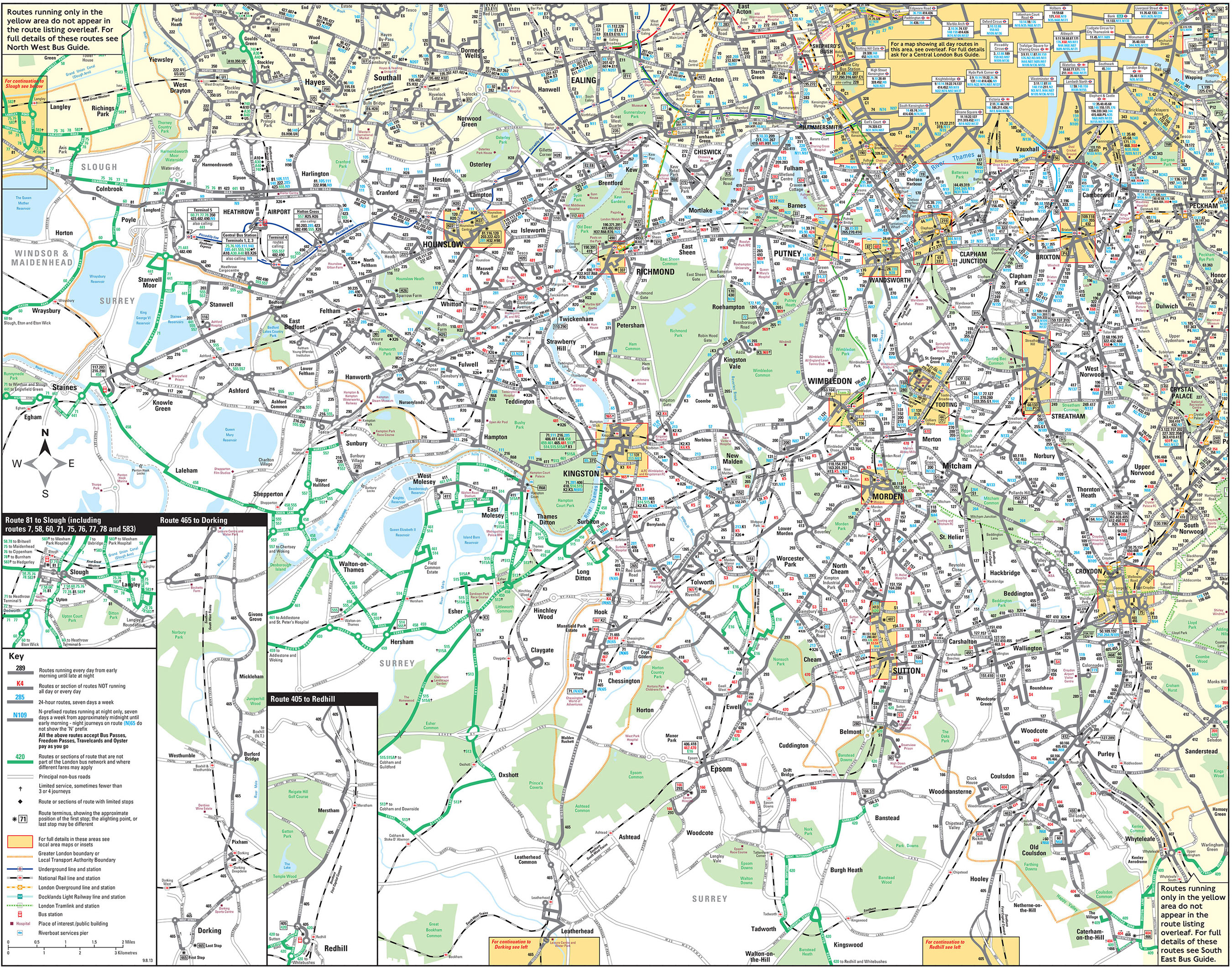 Bus netzplan und karte von London stationen und linien