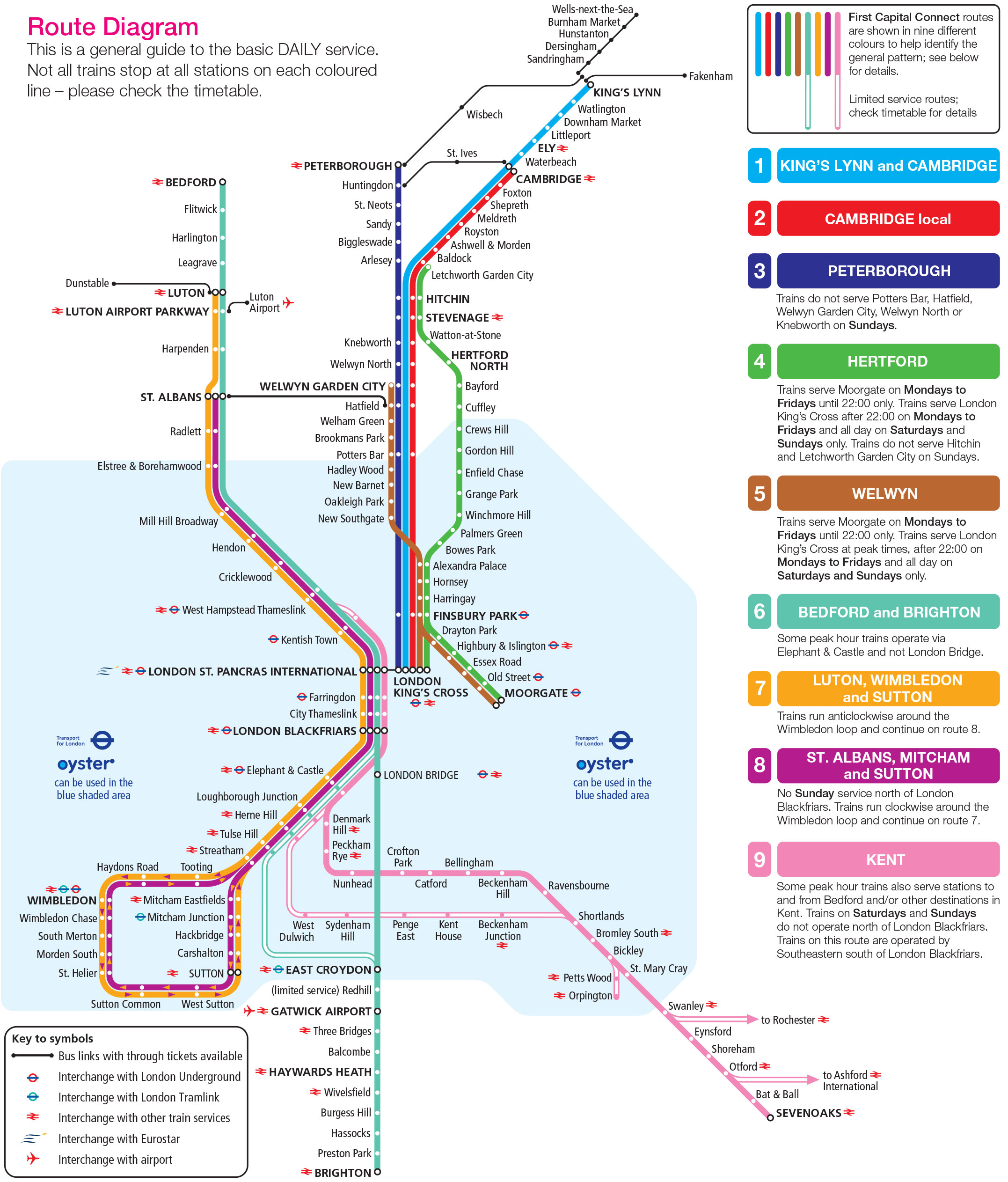 S Bahn Netzplan Und Karte Von London Stationen Und Linien