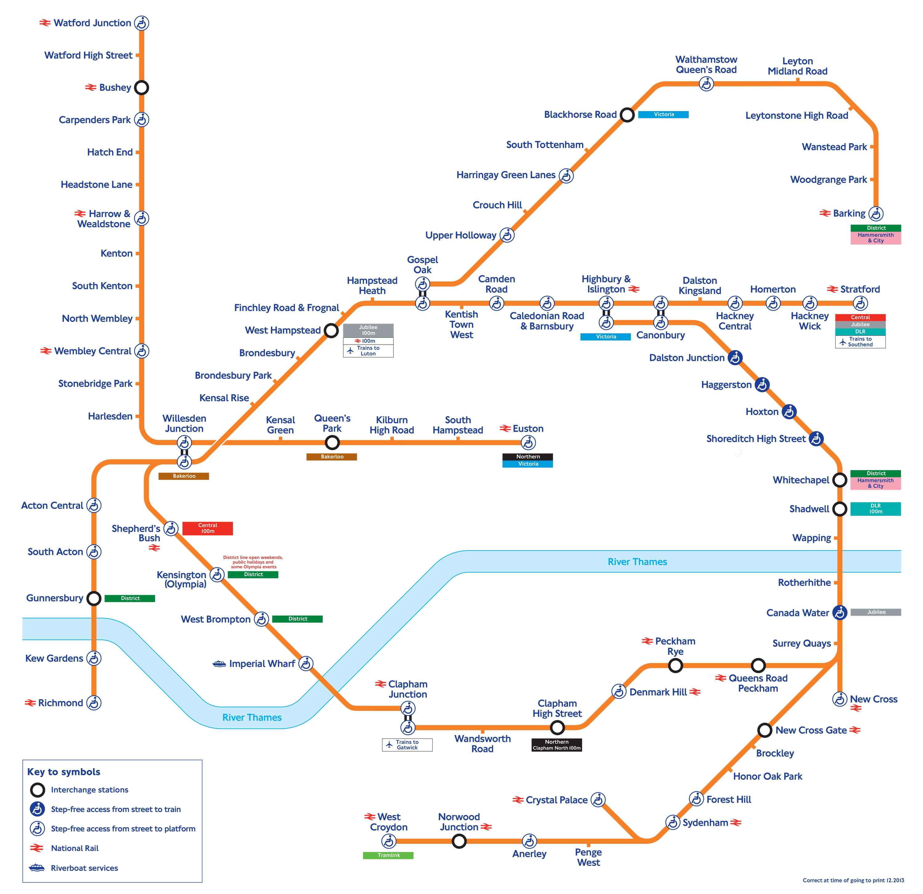 S Bahn Netzplan Und Karte Von London Stationen Und Linien 590