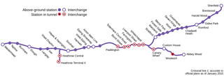 Crossrail netzplan