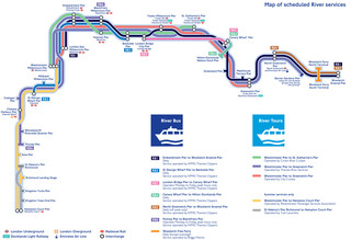 Themsenbooten netzplan von London