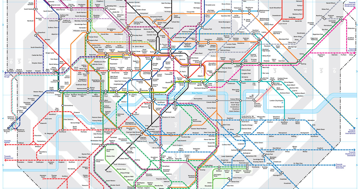 S Bahn Netzplan Und Karte Von London Stationen Und Linien