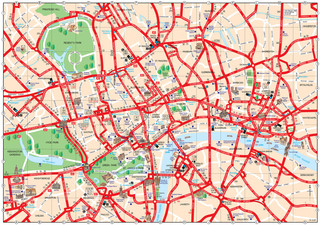 Karte die attraktionen, sehenswÃ¼rdigkeiten und museen von London